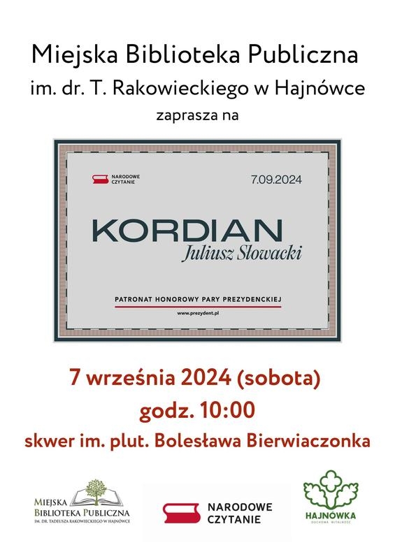 informacje o wydarzeniu, logo organizatora, grafika tematyczna