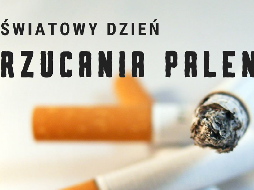 papierosy oraz napis Światowy Dzień Rzucenia Palenia