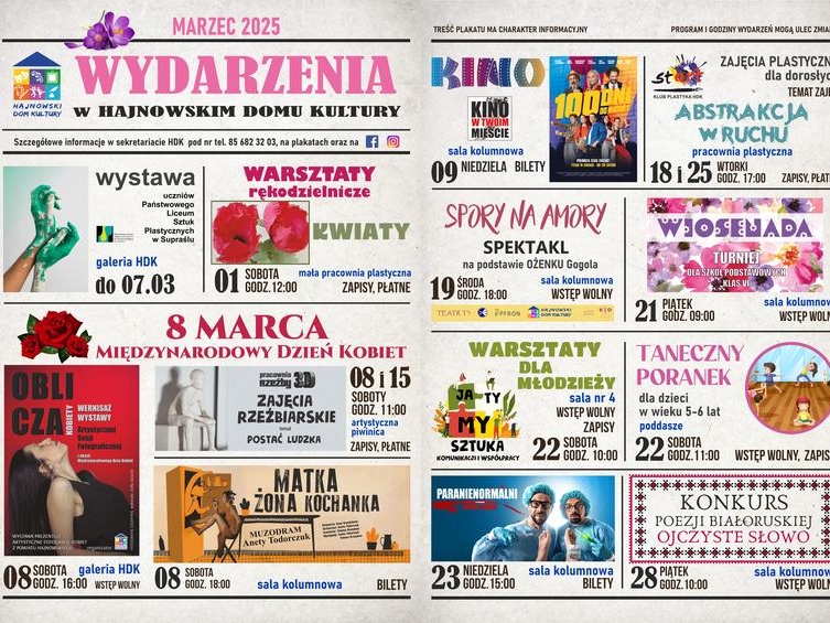 kalendarz wydarzeń