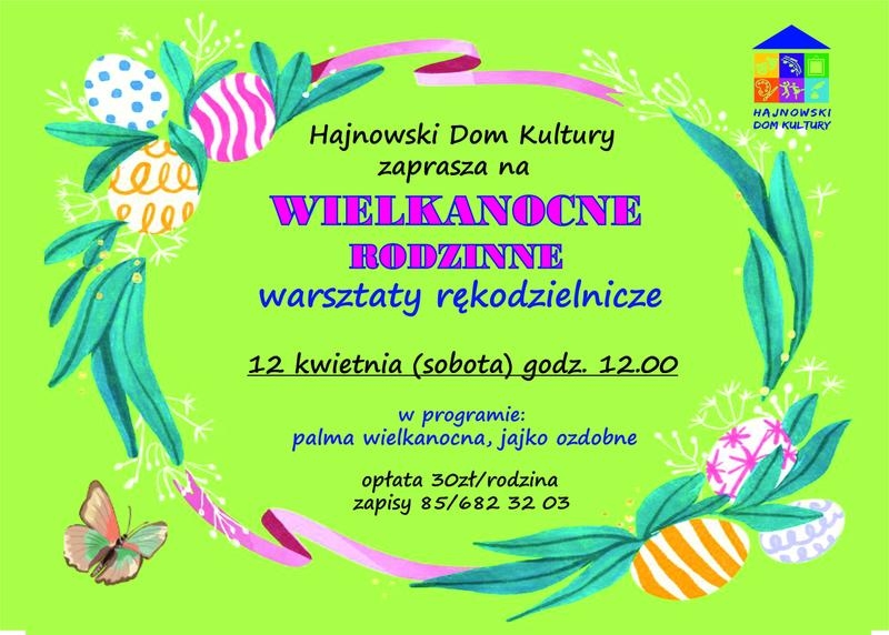 informacje o wydarzeniu, logo organizatora, grafika tematyczna