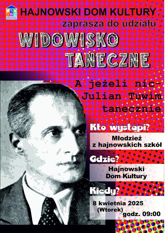 informacje o wydarzeniu, logo organizatora, grafika tematyczna