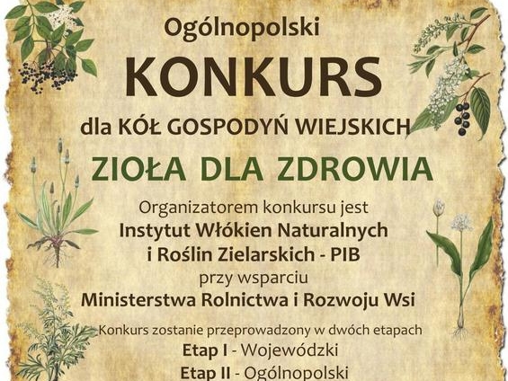 informacje o wydarzeniu, logo organizatora, grafika tematyczna