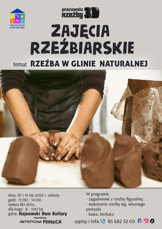 informacje o wydarzeniu, logo organizatora, grafika tematyczna