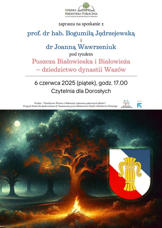 informacje o wydarzeniu, logo organizatora, grafika tematyczna