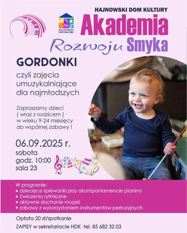 informacje o wydarzeniu, logo organizatora, grafika tematyczna