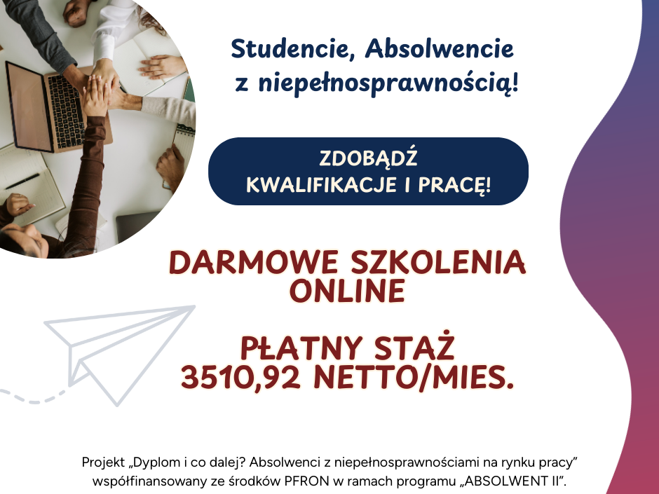 plakat informacyjno promocyjny