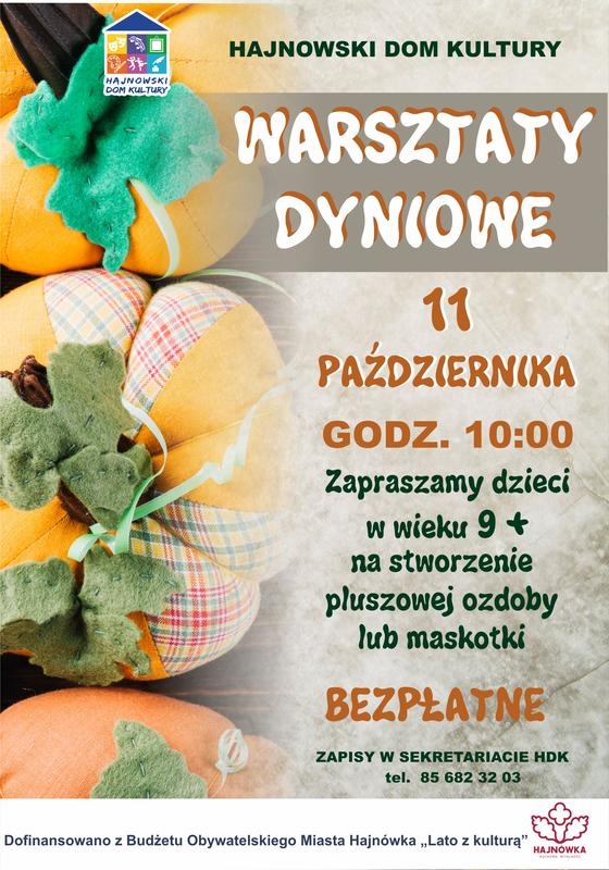 informacje o wydarzeniu, logo organizatora, grafika tematyczna