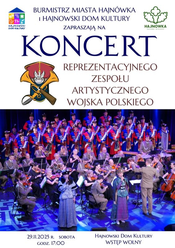 plakat zapraszający na koncert