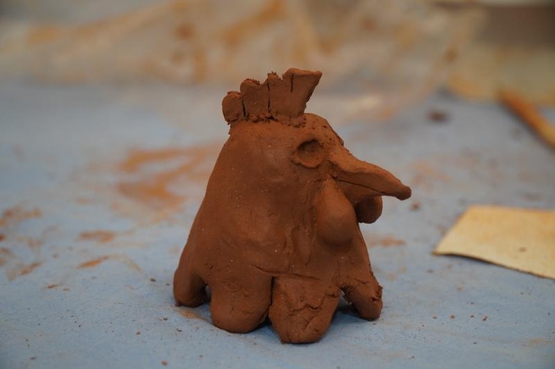 uczestnicy warsztatów i ich dzieła