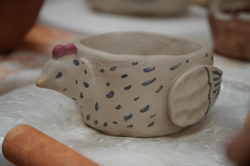 uczestnicy warsztatów i ich dzieła