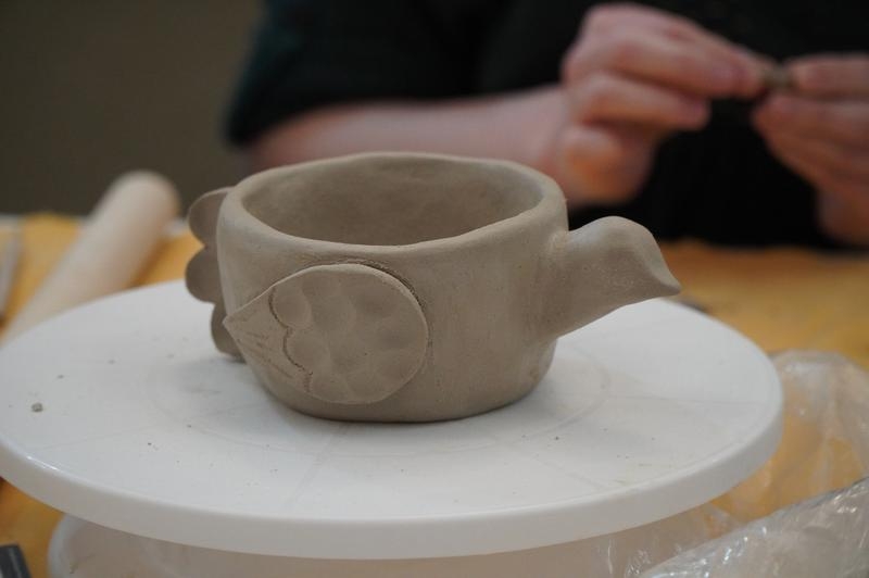 uczestnicy warsztatów i ich dzieła