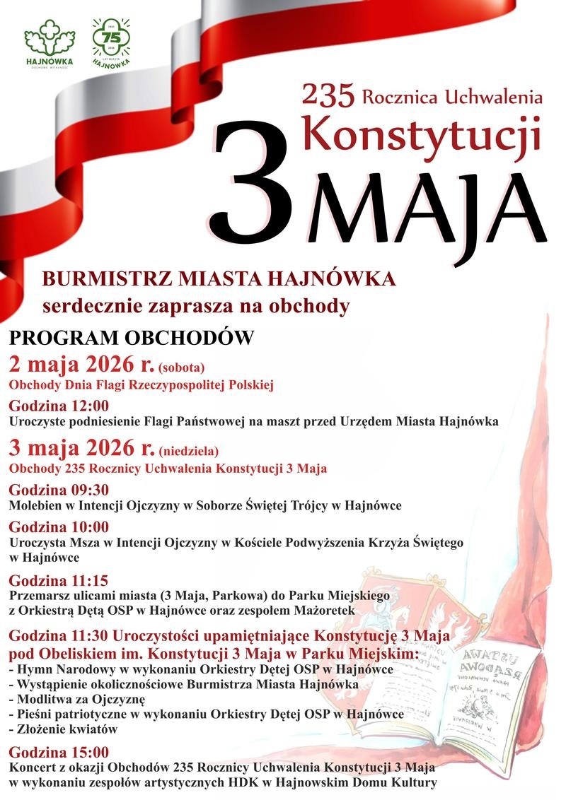 plakat z programem wydarzenie