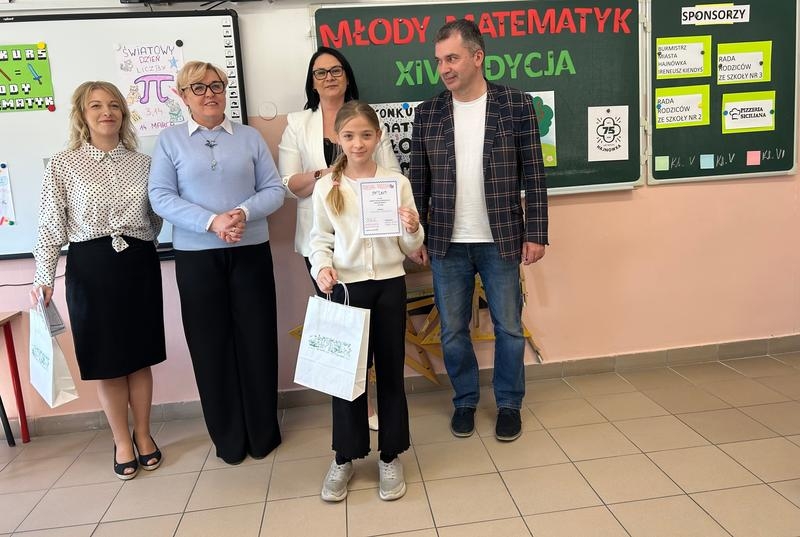 Uczestnicy XIV edycja Miejskiego Konkursu Matematycznego „Młody Matematyk”