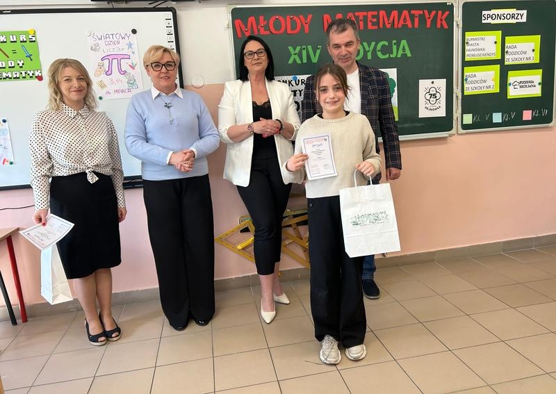 Uczestnicy XIV edycja Miejskiego Konkursu Matematycznego „Młody Matematyk”