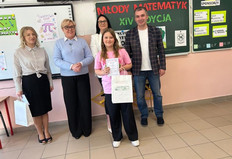 Uczestnicy XIV edycja Miejskiego Konkursu Matematycznego „Młody Matematyk”