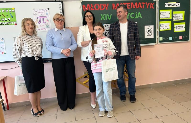 Uczestnicy XIV edycja Miejskiego Konkursu Matematycznego „Młody Matematyk”