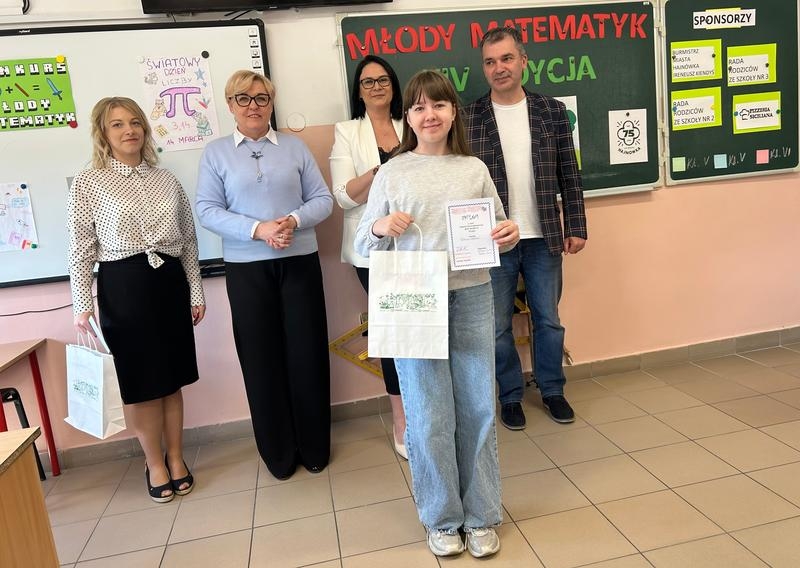 Uczestnicy XIV edycja Miejskiego Konkursu Matematycznego „Młody Matematyk”