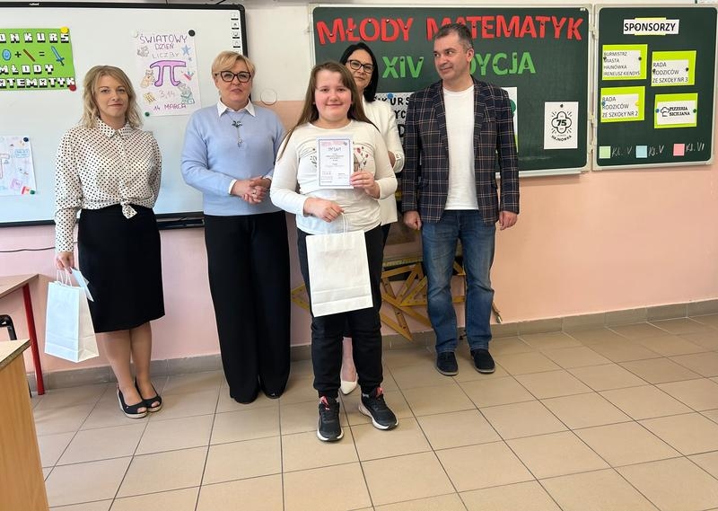 Uczestnicy XIV edycja Miejskiego Konkursu Matematycznego „Młody Matematyk”