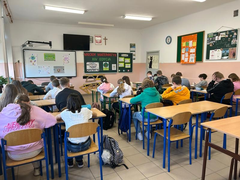 Uczestnicy XIV edycja Miejskiego Konkursu Matematycznego „Młody Matematyk”