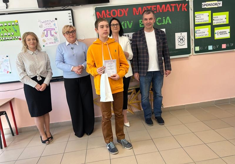 Uczestnicy XIV edycja Miejskiego Konkursu Matematycznego „Młody Matematyk”