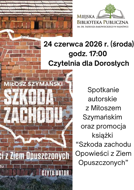 informacje o wydarzeniu, logo organizatora, grafika tematyczna