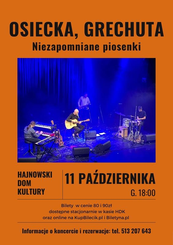 informacje o wydarzeniu, logo organizatora, grafika tematyczna