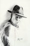portret mężczyzny w kapeluszu
