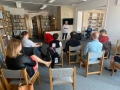 Wizyta partnerów z Włoch w Miejskiej Bibliotece Publicznej w Hajnówce