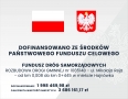 tablica informacyjna o dofinansowaniu projektu i wartości 