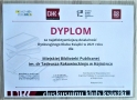 Dyplom za najefektywniejszą działalność z logami i podpisami organizatorów