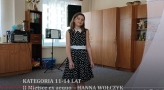 Kategoria 11-14 lat - 2 miejsce Hanna Wołczyk
