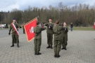 Moment składania przysięgi przez uczniów Oddziału Przygotowania Wojskowego