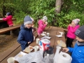 piknik na dworze przy ognisku