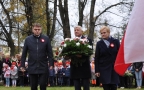 od lewej: Ireneusz Roman Kiendyś  – Zastępca Burmistrza Miasta, Jerzy Sirak - Burmistrz Miasta Hajnówka, Walentyna Pietroczuk – Przewodnicząca Rady Miasta