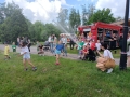  lanie wodą z węża strażackiego