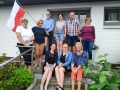 pamiątkowe fotografie grupowe z przyjaciółmi z Niemiec