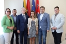 wspólne zdjęcie przedstawicieli delegacji z partnerem z Jurbarkas
