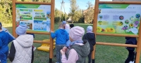 przy tablicach informacyjnych