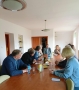 spotkanie z przedstawicielami delegacji i kierownictwem hajnowskiej mleczarni w siedzibie spółdzielni