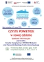 informacje o wydarzeniu, logo organizatora, grafika tematyczna