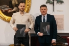 Podpisanie umów z klubami sportowymi z powiatu hajnowskiego  (Kamil Timoszuk)