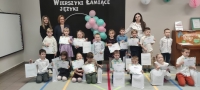 dzieci z hajnowskich przedszkoli, które wzięły udział w przeglądzie logopedycznym