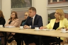 Burmistrz Miasta podczas wypowiedzi