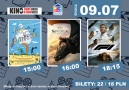 plakat z kadrami z filmów będących w repertuarze