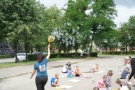 instruktorka z bańkami mydlanymi