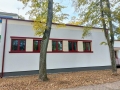 widok na budynek łaźni przyzakładowej po remoncie