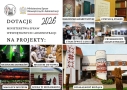 zdjęcia z wydarzeń, logo i informacja o dotacji